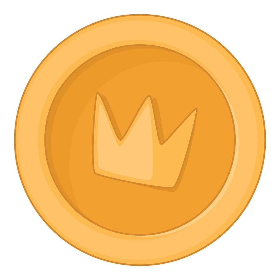 Cookie icon, cartoon style vector