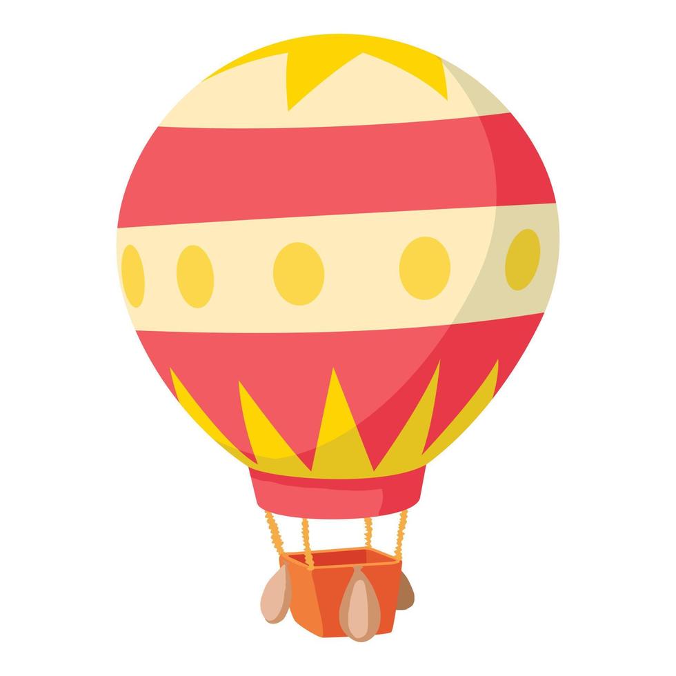 icono de globo, estilo de dibujos animados vector