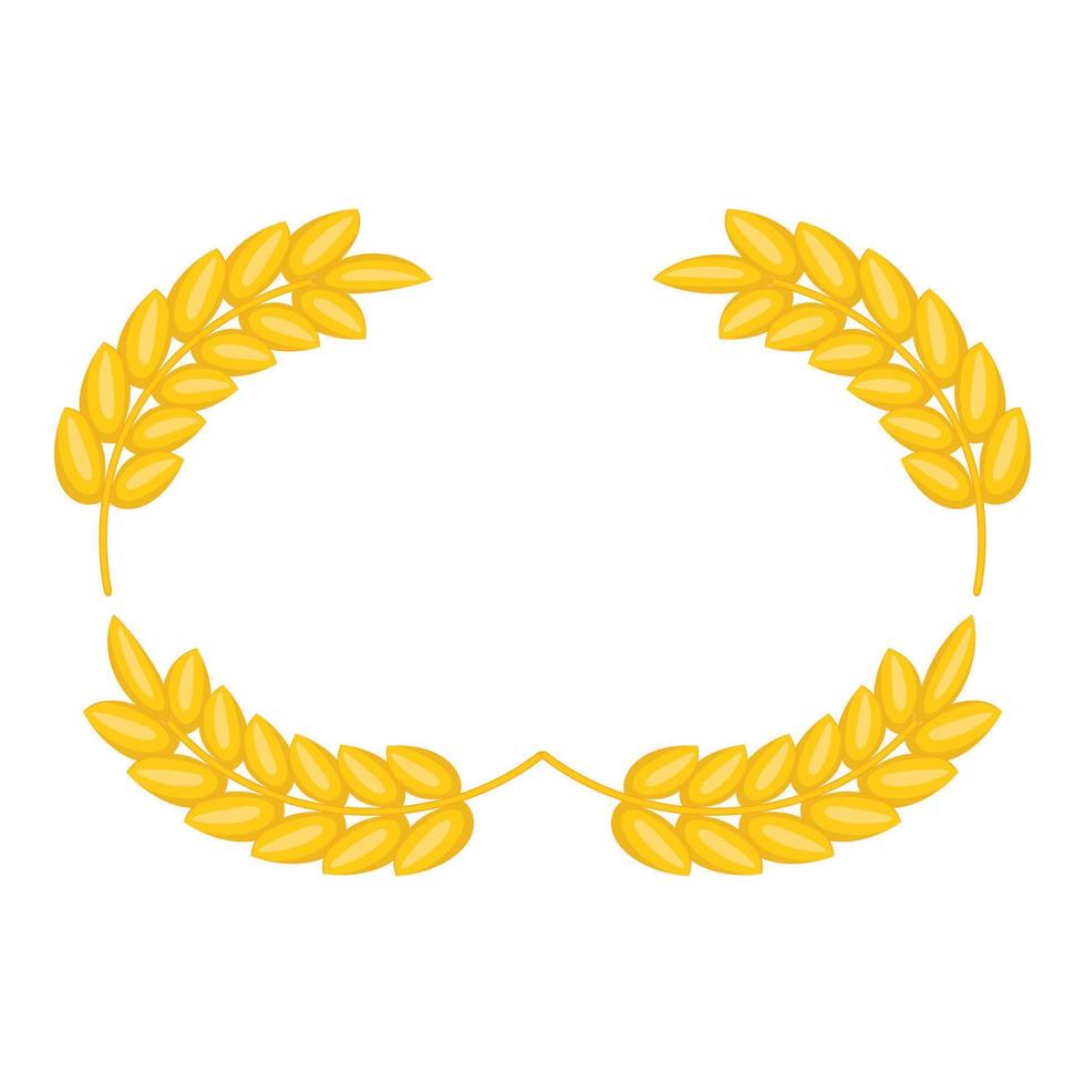 Ears frame icon, cartoon style vector