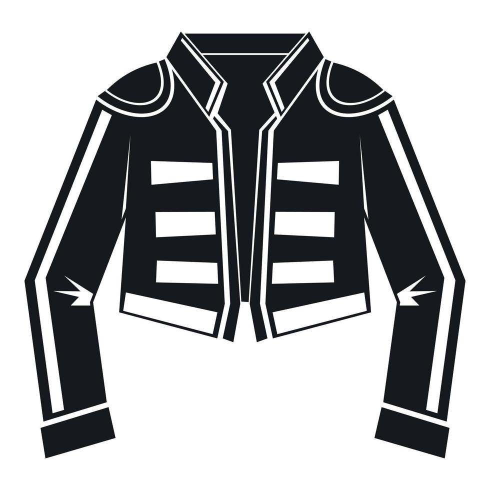 Costume of toreador icon, simple style vector