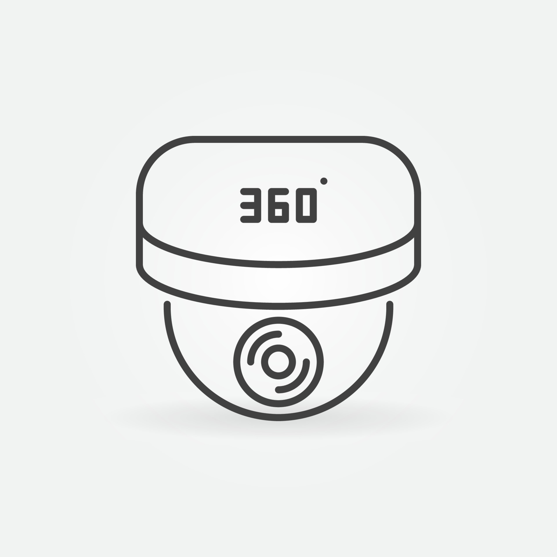 Camera 360 degree vector concept icon in outline style 14751035 Vector ...
