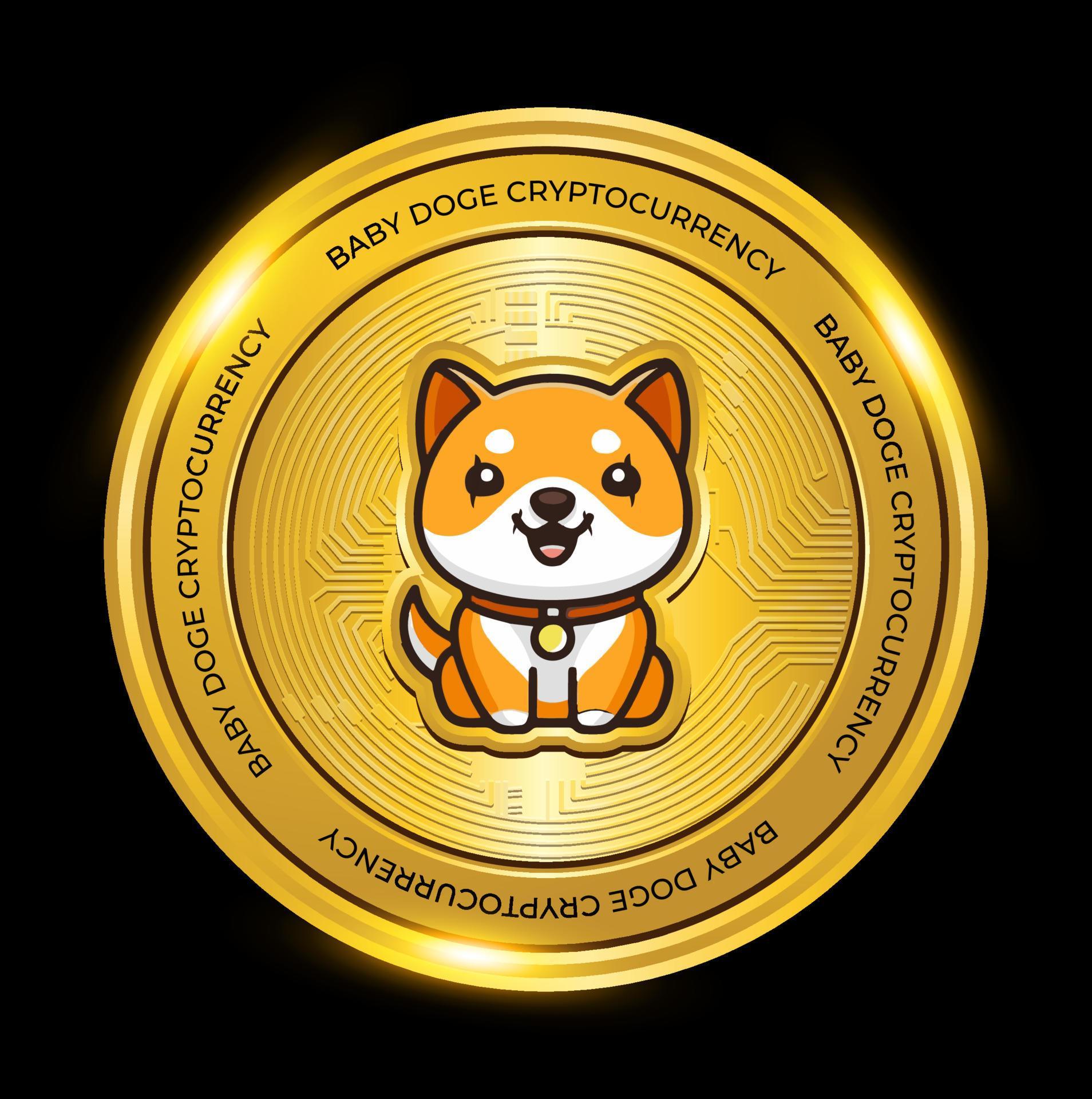 baby doge coin cryptocurrency symbol 14751057 Vector Art at Vecteezy