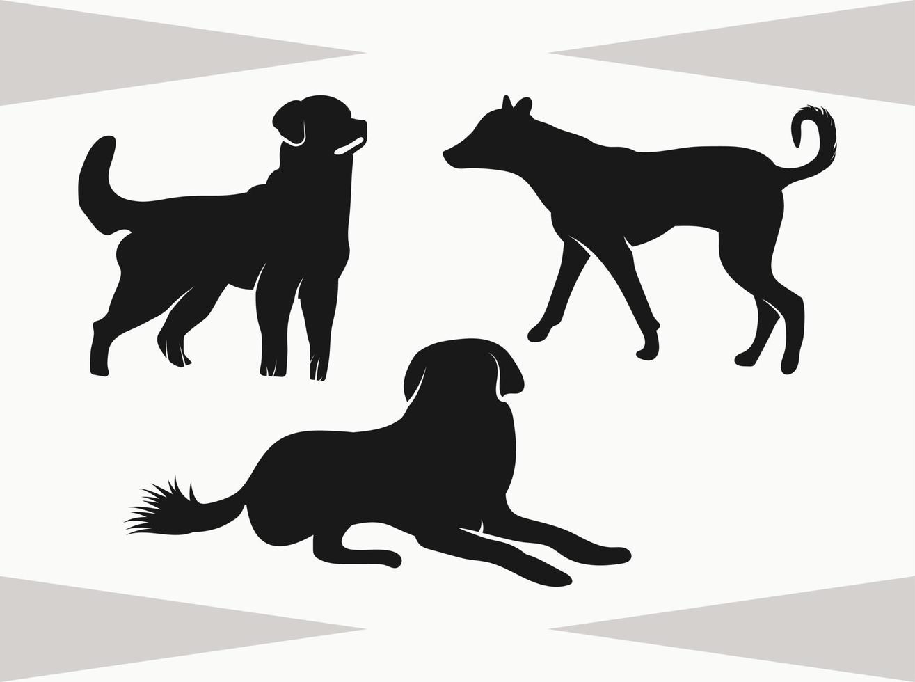 silueta de perro, perro, archivo eps de perro vector
