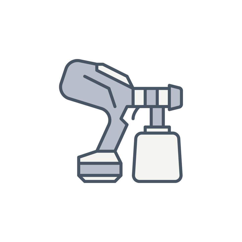 Vector Handheld Paint Sprayer concept colored icon