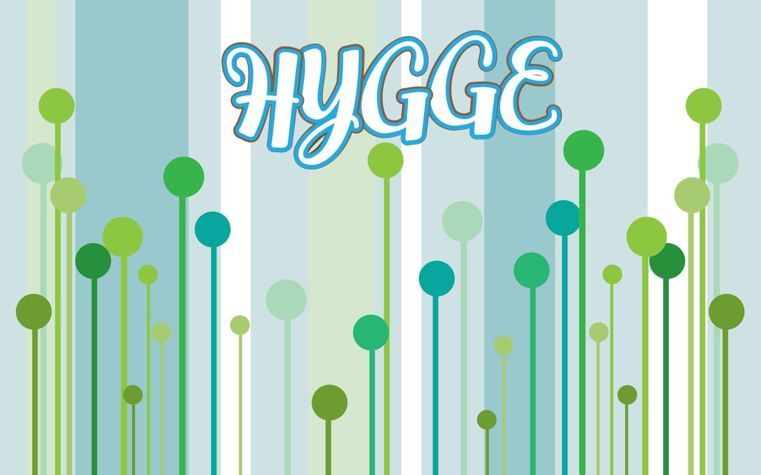 plantilla de tarjeta de tiempo para hygge vector