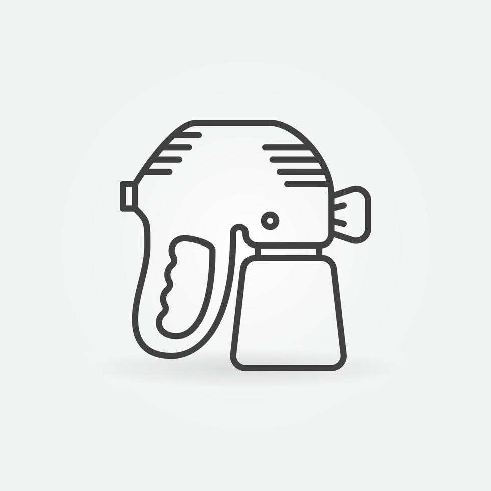 Paint Sprayer or Spray Gun vector concept line icon