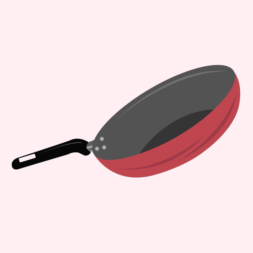 Kitchen frying pan vector illustration for graphic design and decorative element