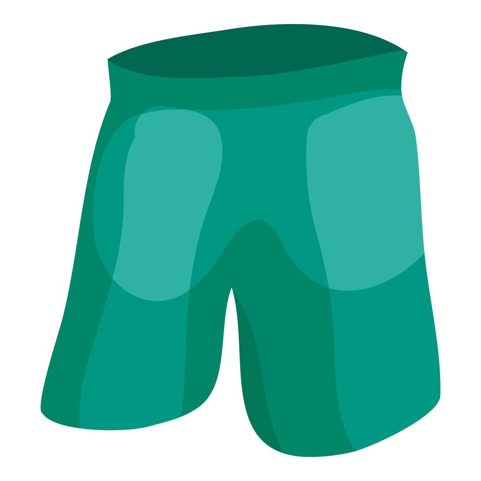icono de pantalones cortos, estilo de dibujos animados vector