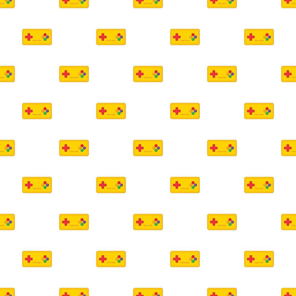 Joystick pattern, cartoon style vector