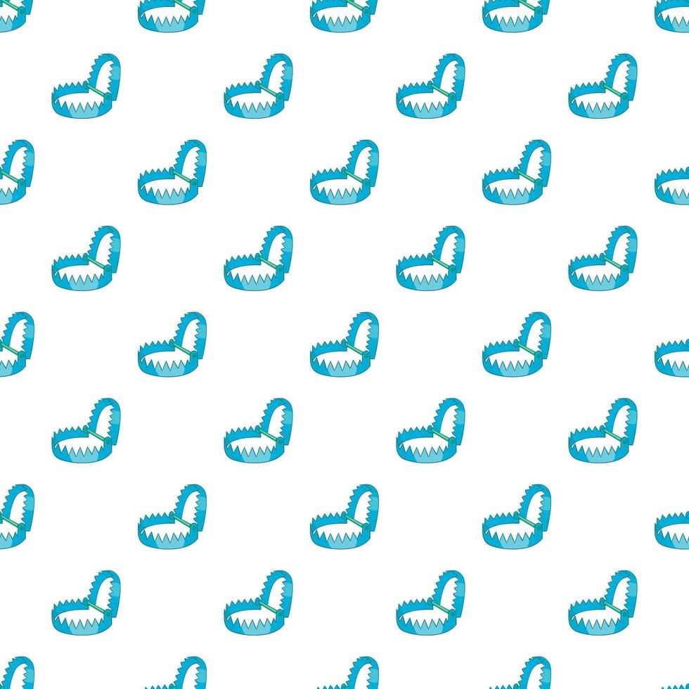Trap pattern, cartoon style vector
