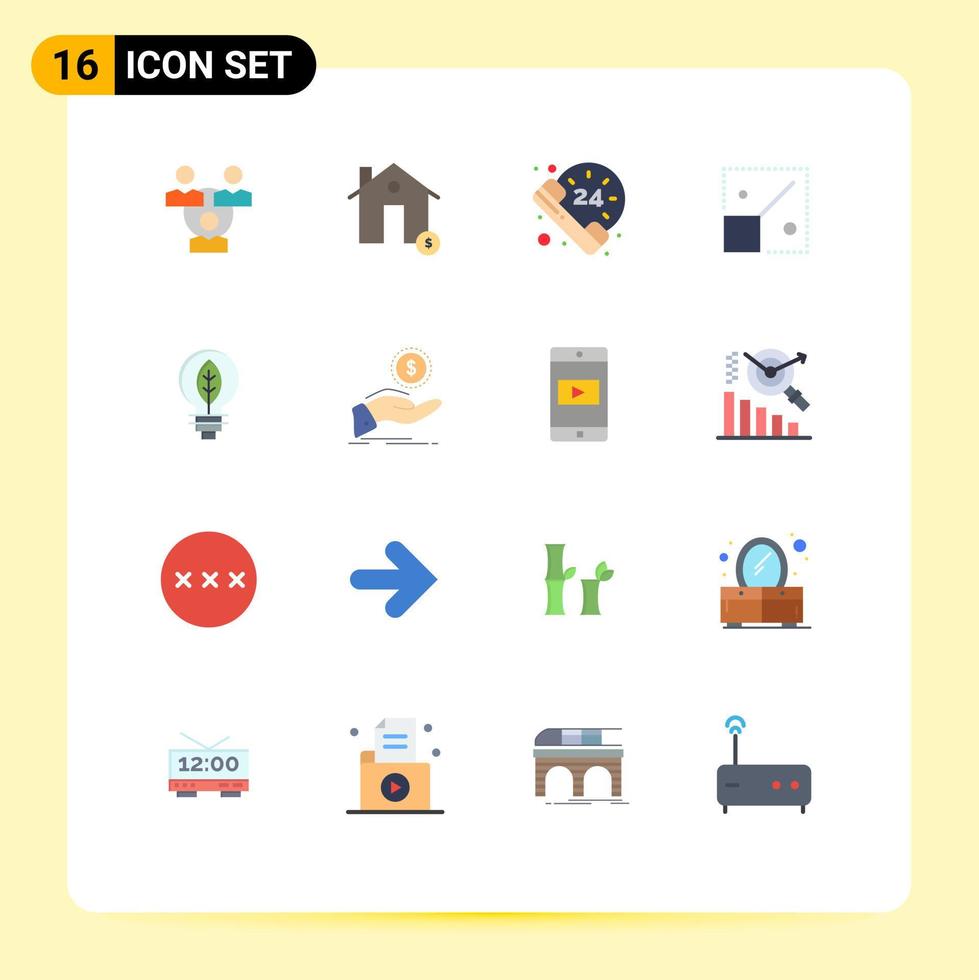16 Creative Icons Modern Signs and Symbols of of creative house design full Editable Pack of Creative Vector Design Elements