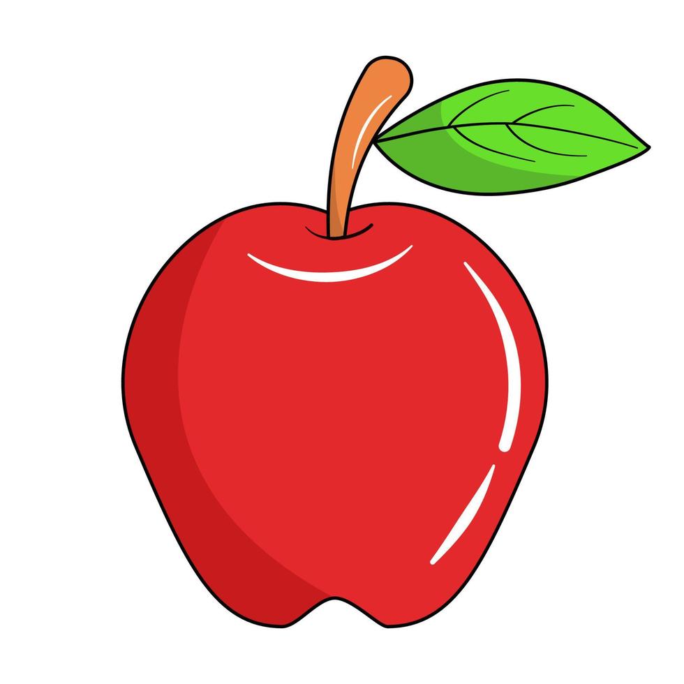 Perfect Apple fruit vector