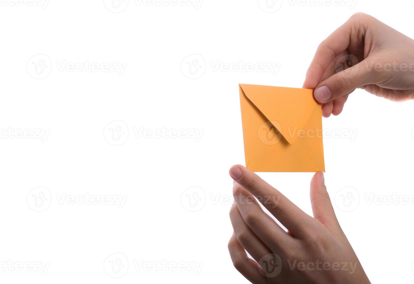 Envelope in hand photo