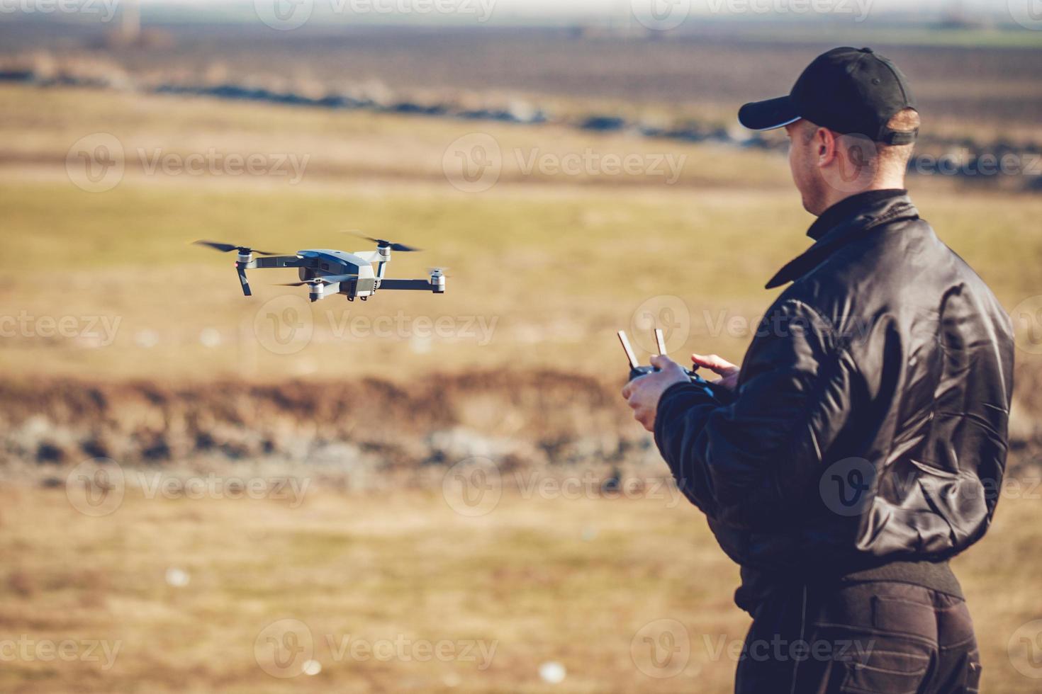 Man Navigating A Drone photo