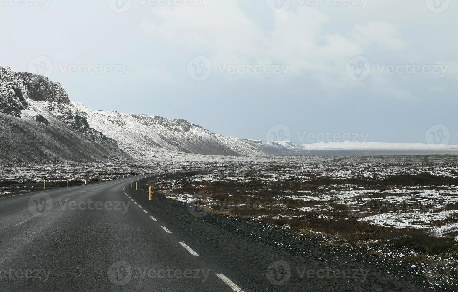 Road 1 in Iceland by wintertime 2 photo