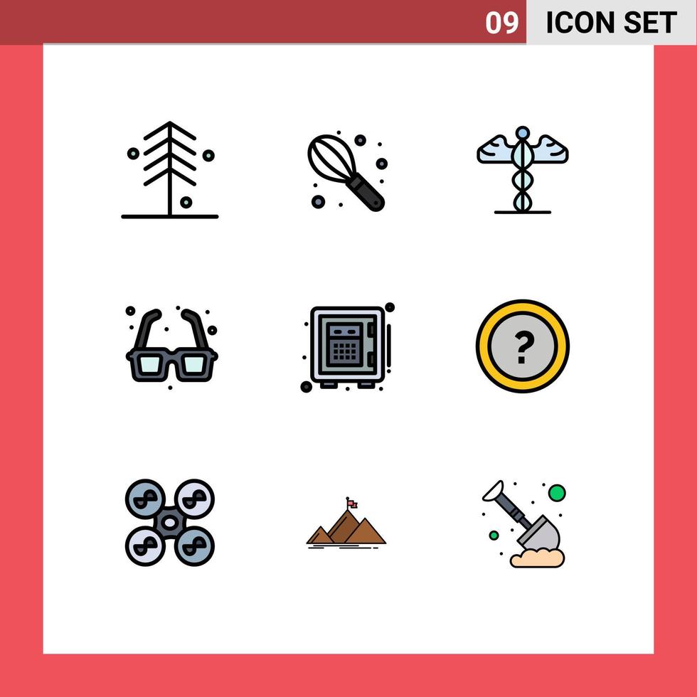 9 Creative Icons Modern Signs and Symbols of money valentines day medical romance fountain Editable Vector Design Elements