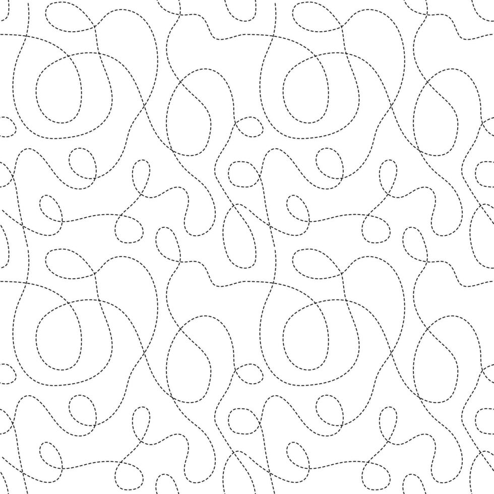 Seamless vector background with sewing seam on white. stroke lines pattern. Wrapping paper