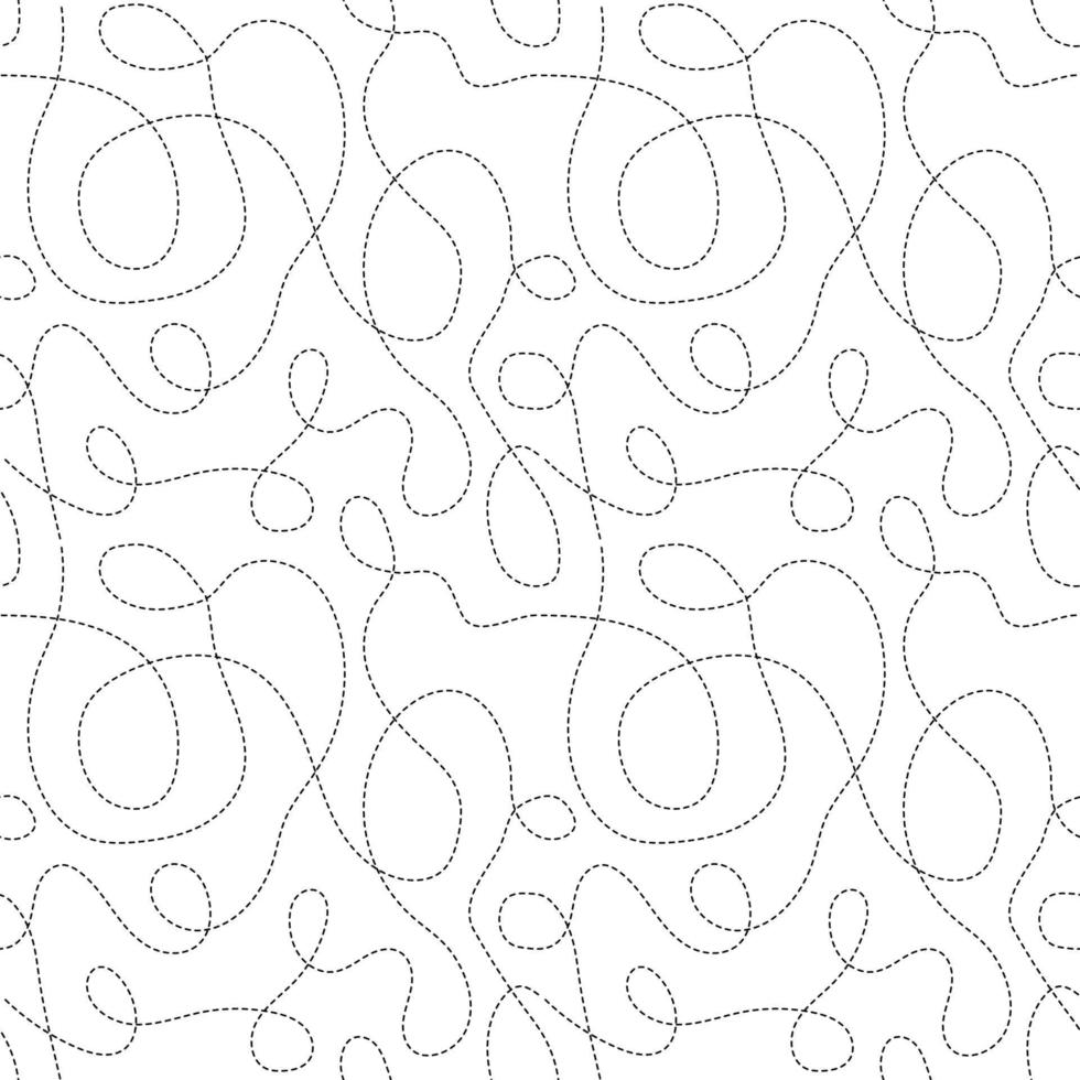 Seamless vector background with sewing seam on white. stroke lines pattern. Wrapping paper