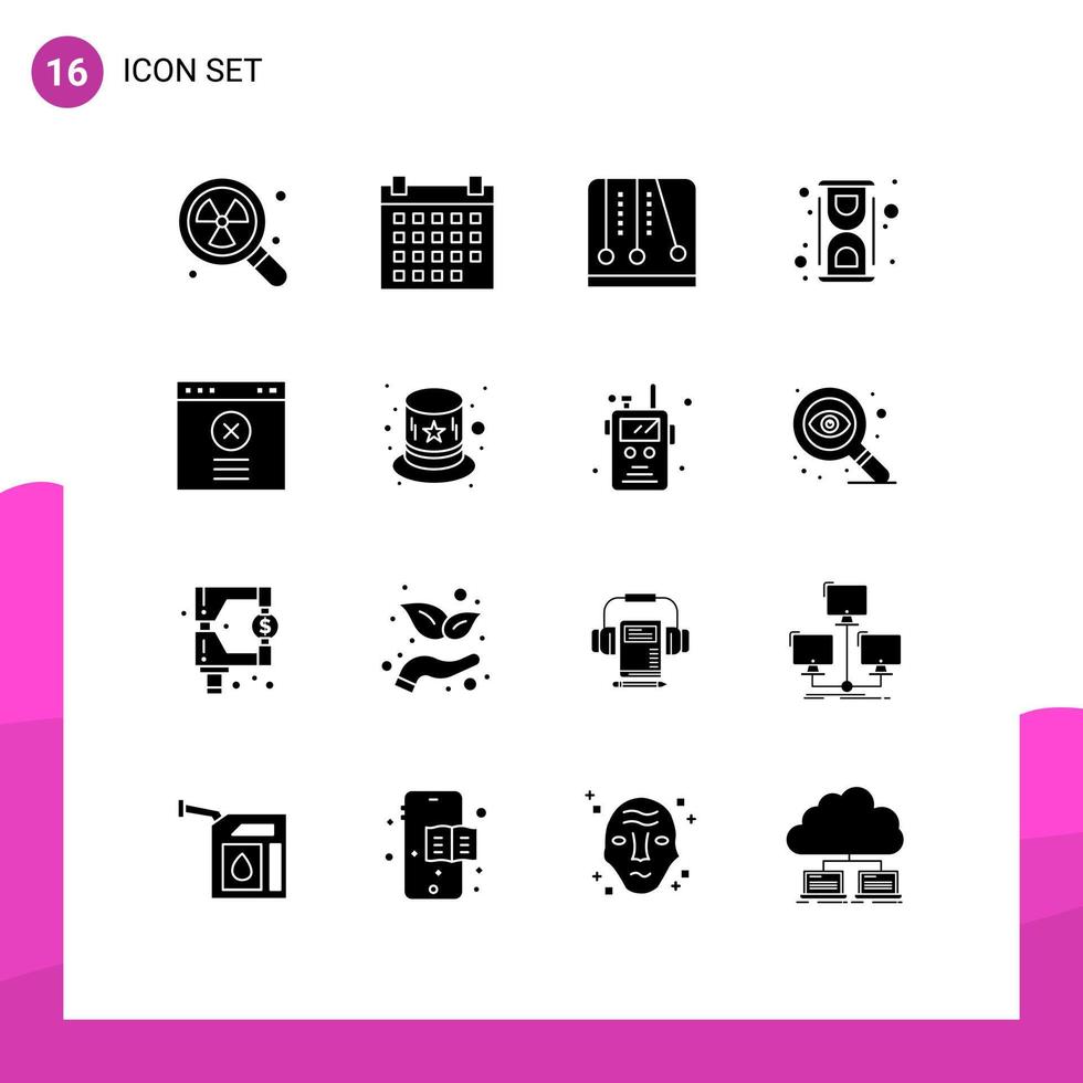 paquete de iconos de vector de stock de 16 signos y símbolos de línea para elementos de diseño de vector editables químicos de laboratorio de desarrollo de conversión de bloque
