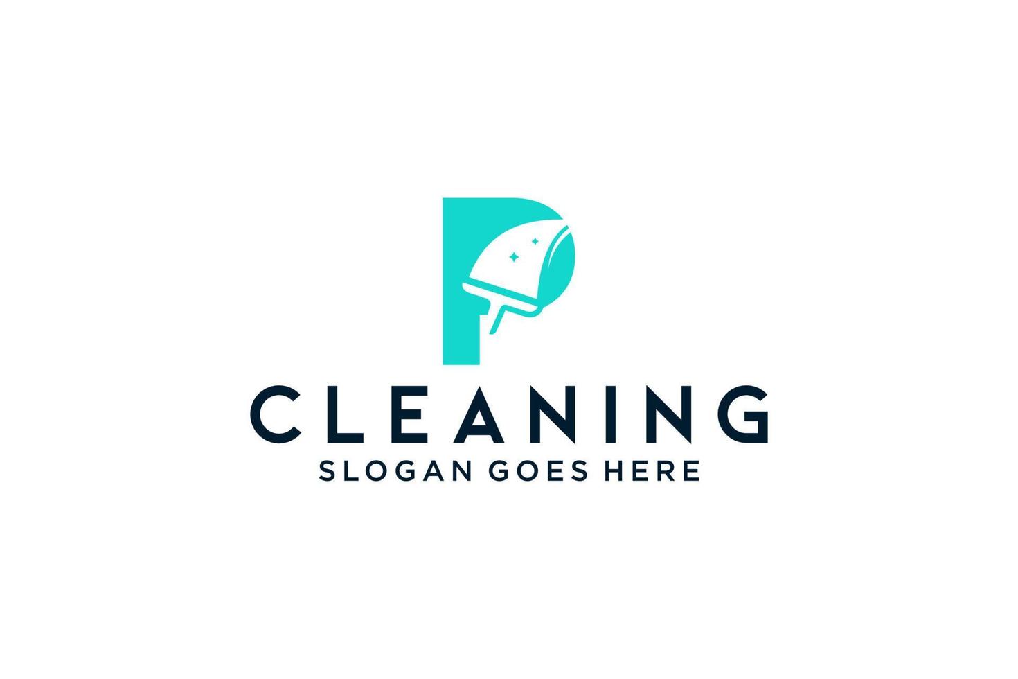 Letter P for cleaning clean service Maintenance for car detailing, homes logo icon vector template.