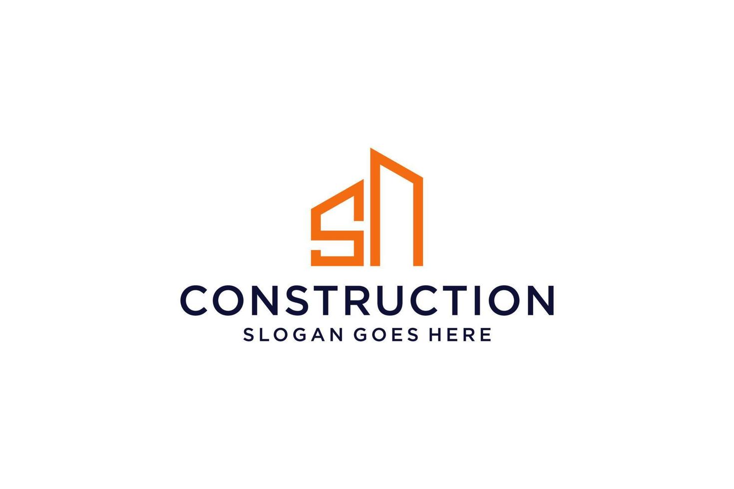 Letter S for Real Estate Logo. Construction Architecture Building Logo Design Template Element. vector