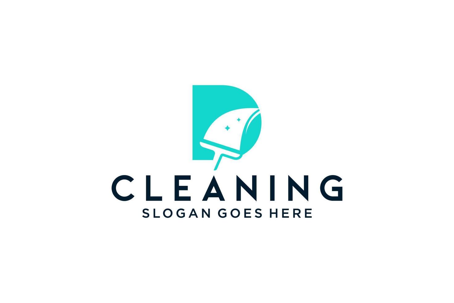 Letter D for cleaning clean service Maintenance for car detailing, homes logo icon vector template.