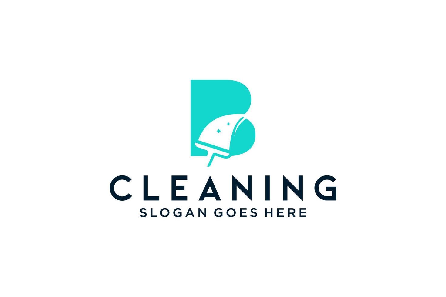 Letter B for cleaning clean service Maintenance for car detailing, homes logo icon vector template.