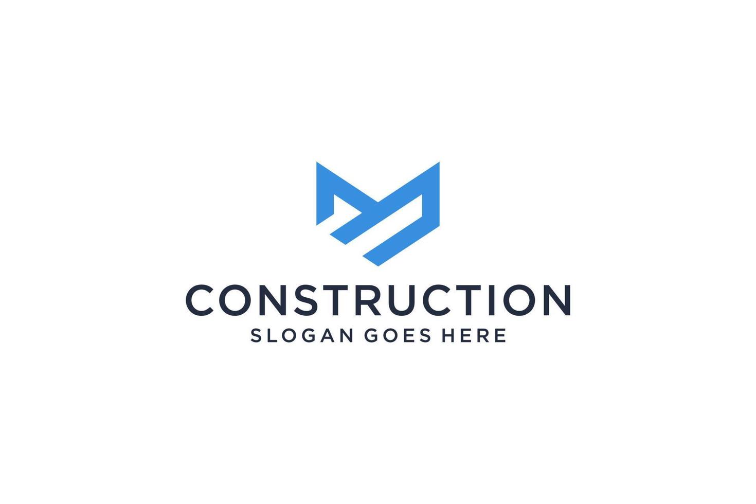 Real Estate Logo. Construction Architecture Building Logo Design Template Element. vector