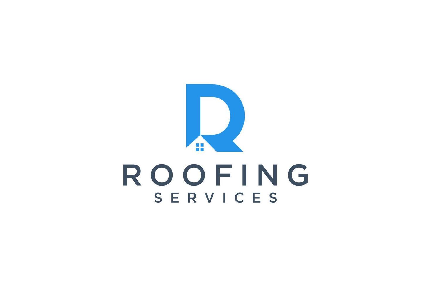 Logo design of D in vector for construction, home, real estate, building, property. Minimal awesome trendy professional logo design template on white background.