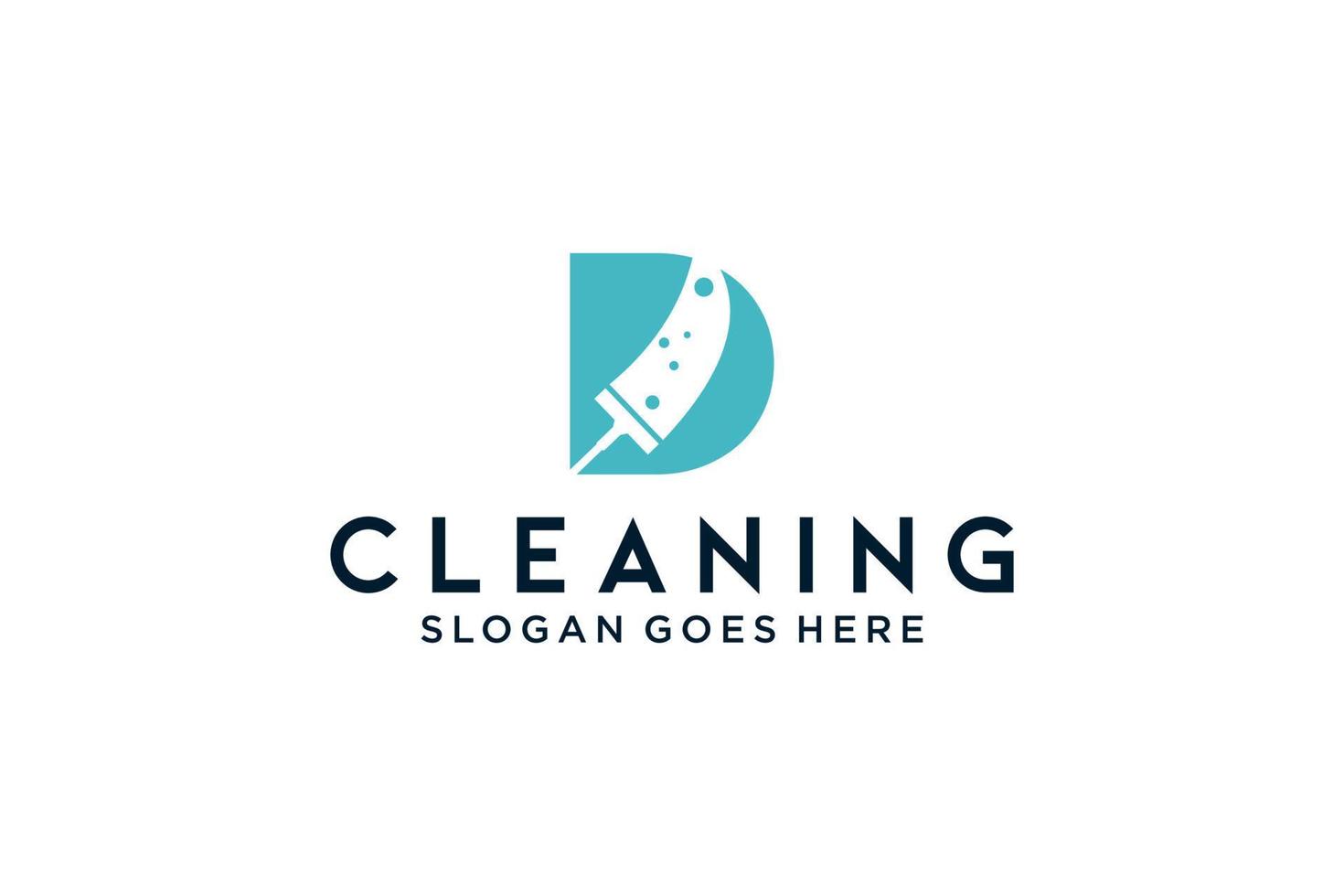 Letter D for cleaning clean service Maintenance for car detailing, homes logo icon vector template.