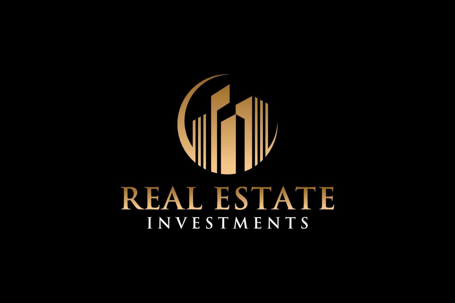 Real Estate Logo. Construction Architecture Building Logo Design Template Element. vector
