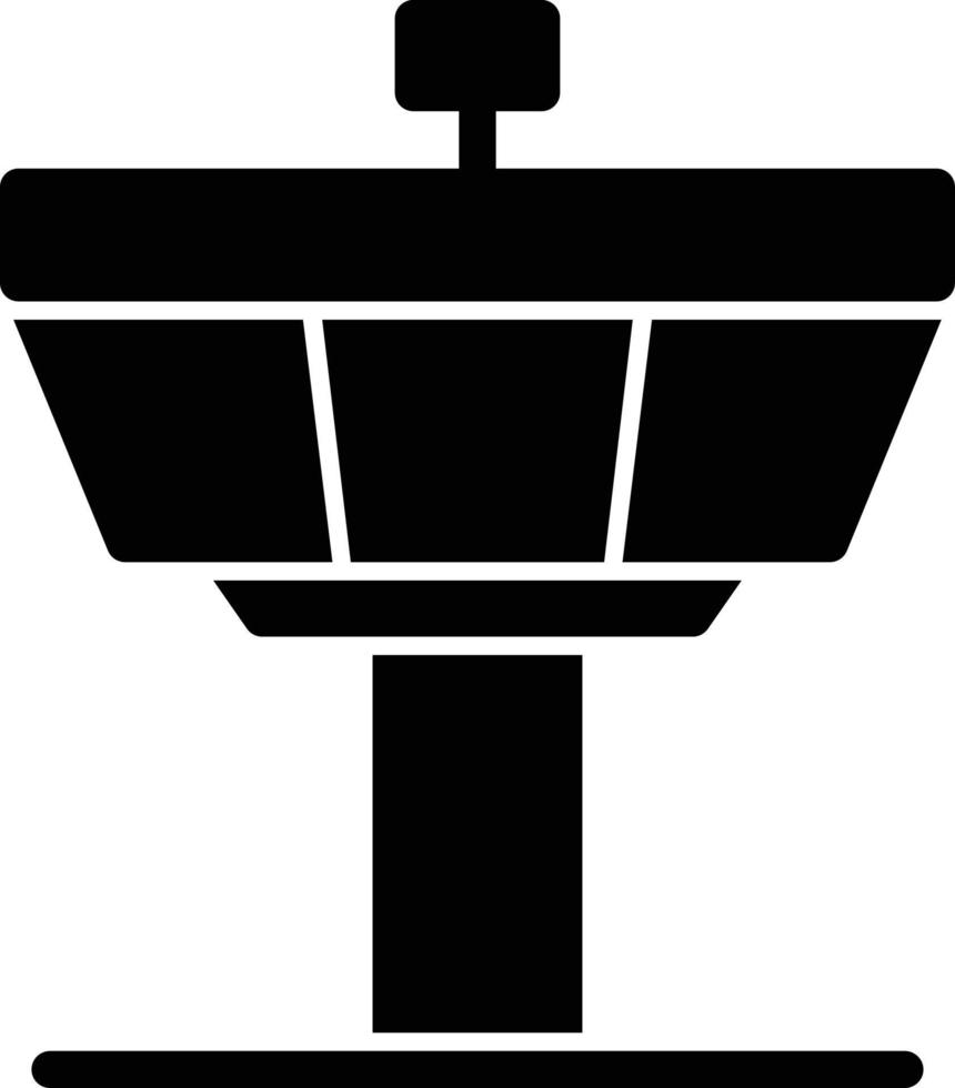 Control Tower Glyph Icon vector