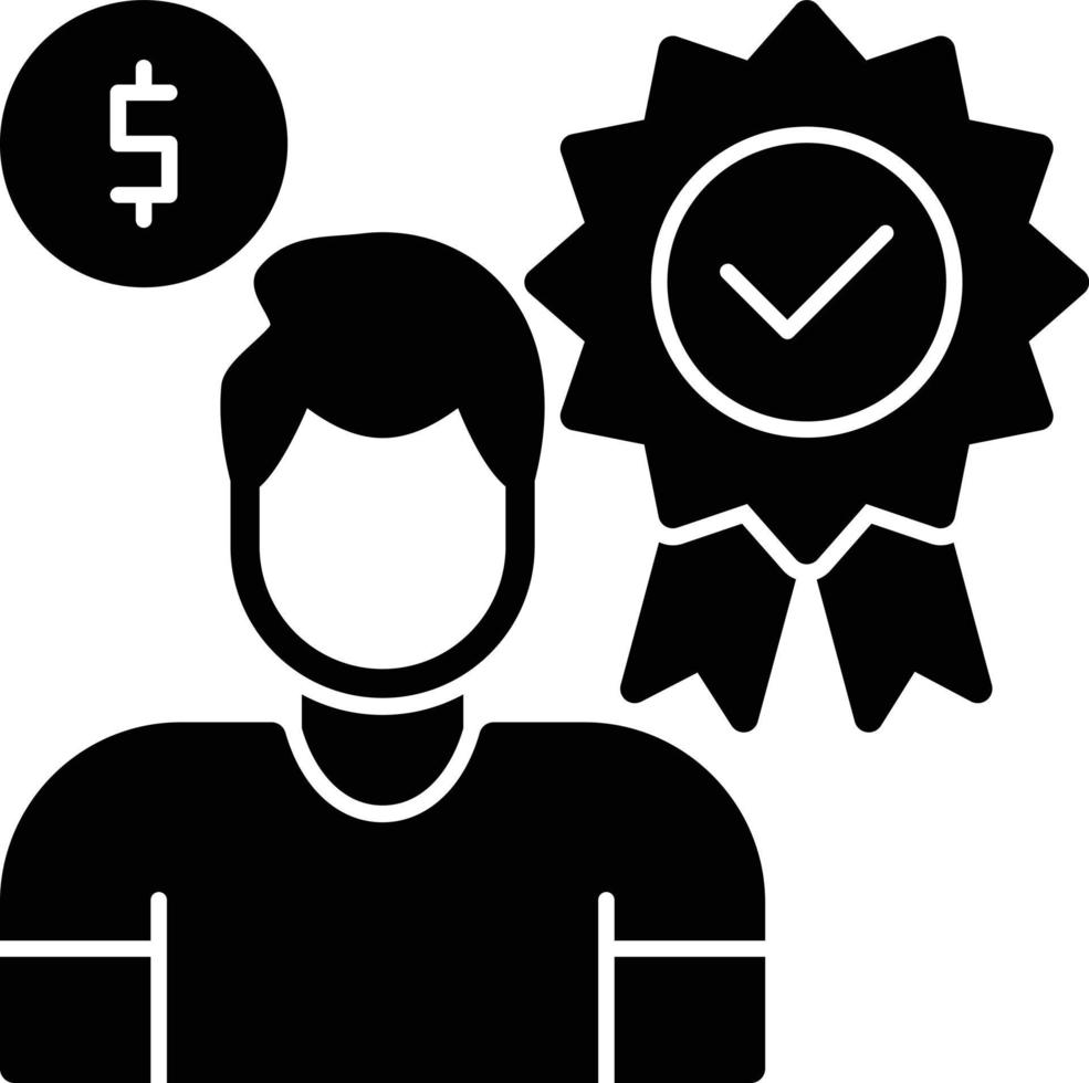 Benefits Glyph Icon vector