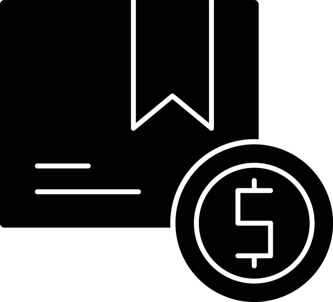 Delivery Charges Glyph Icon vector