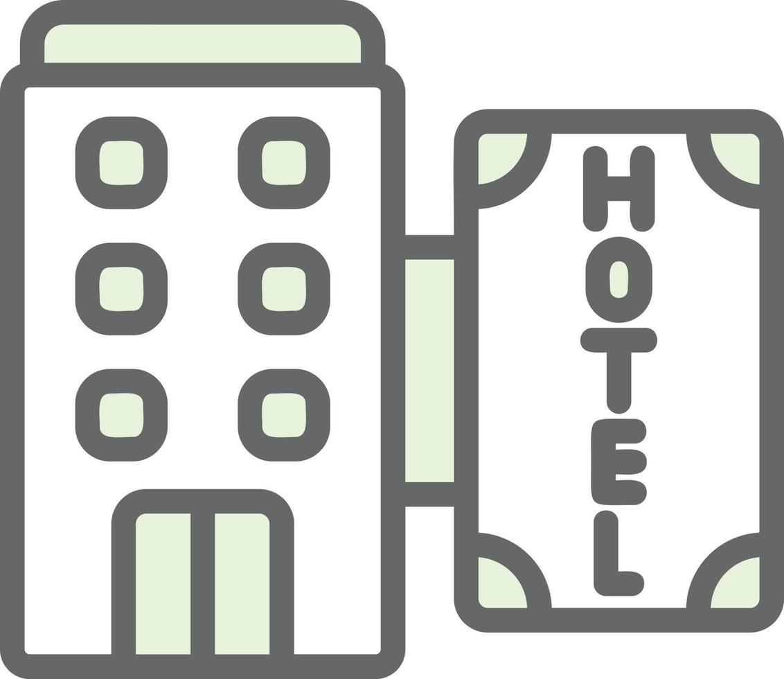 diseño de icono de vector de hotel