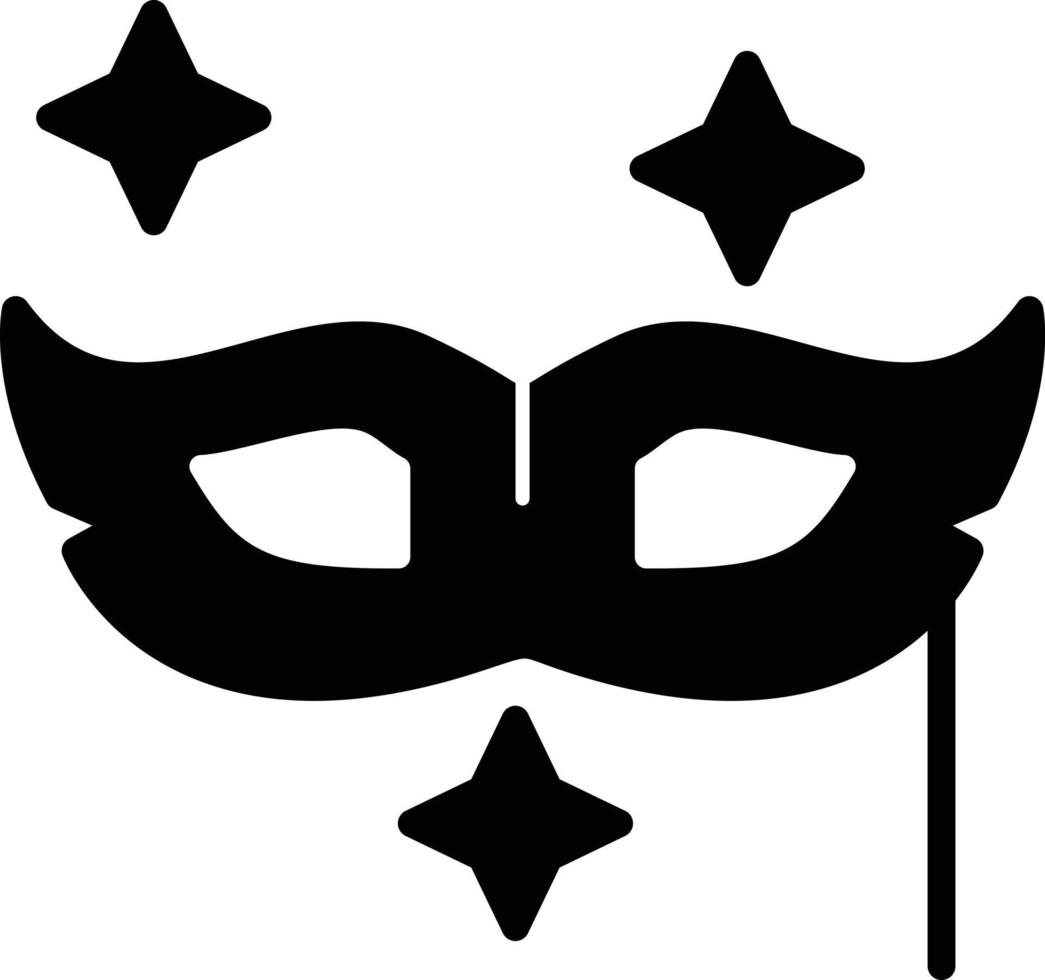 Masquerade Glyph Icon vector