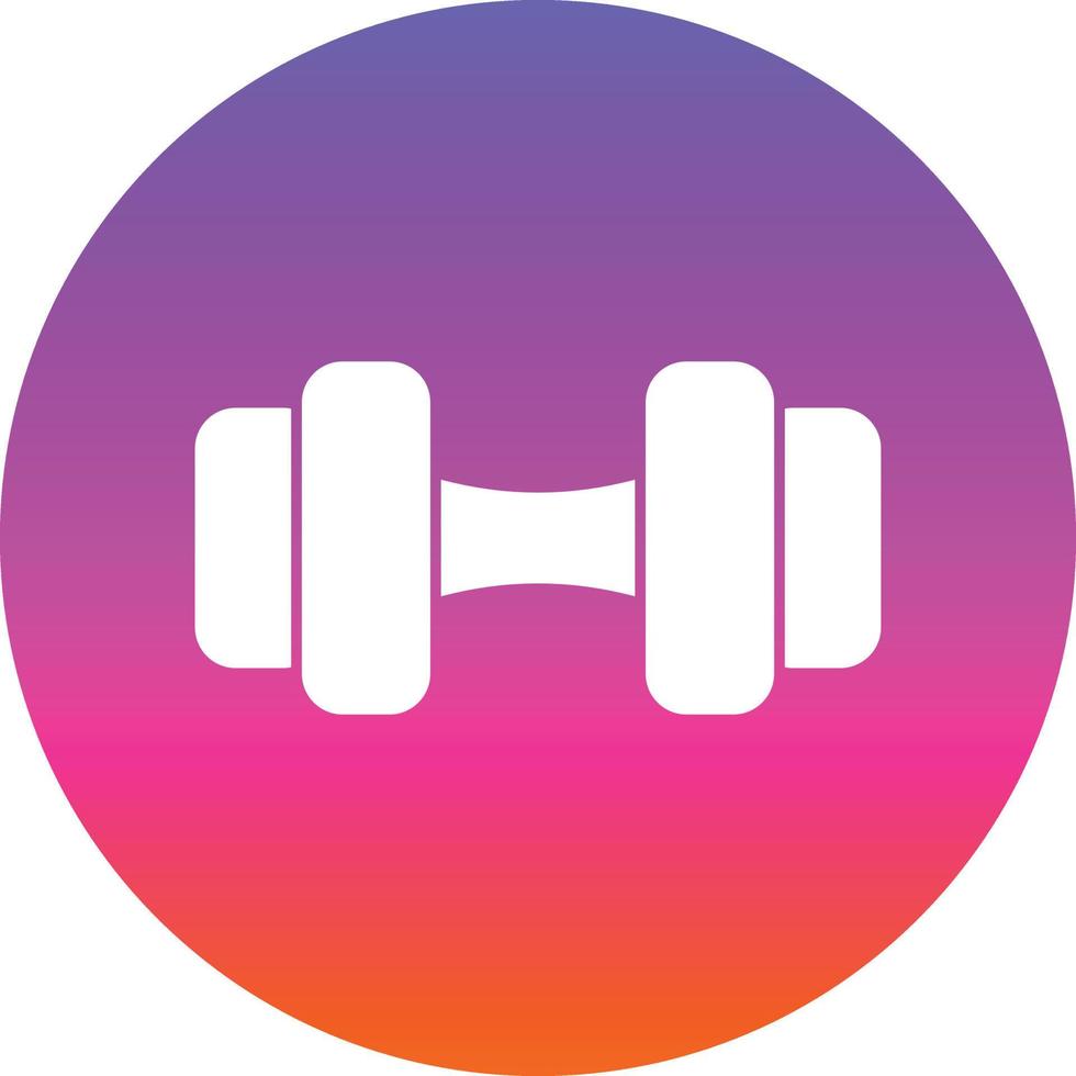 Dumbbell Vector Icon Design