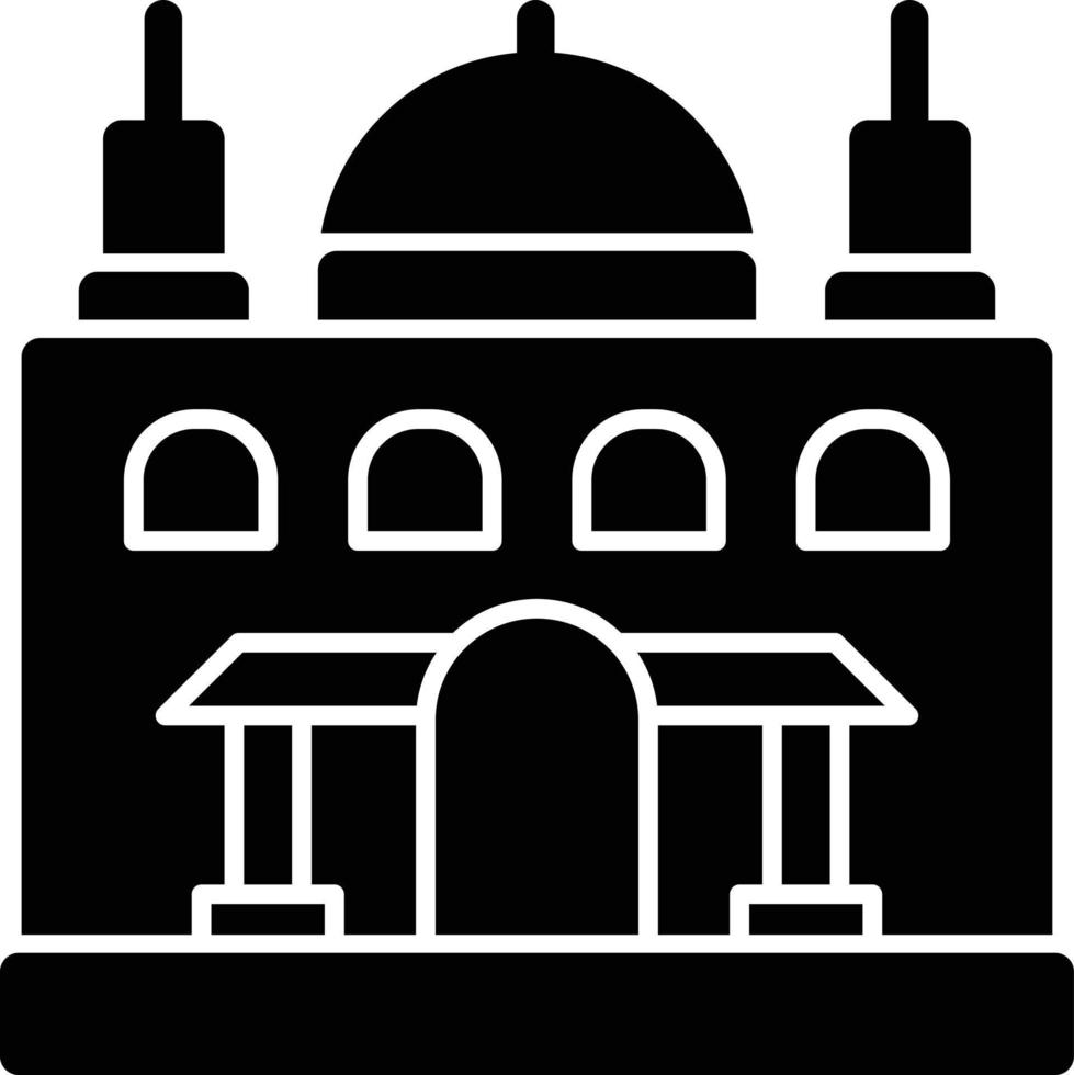 Mosque Glyph Icon vector