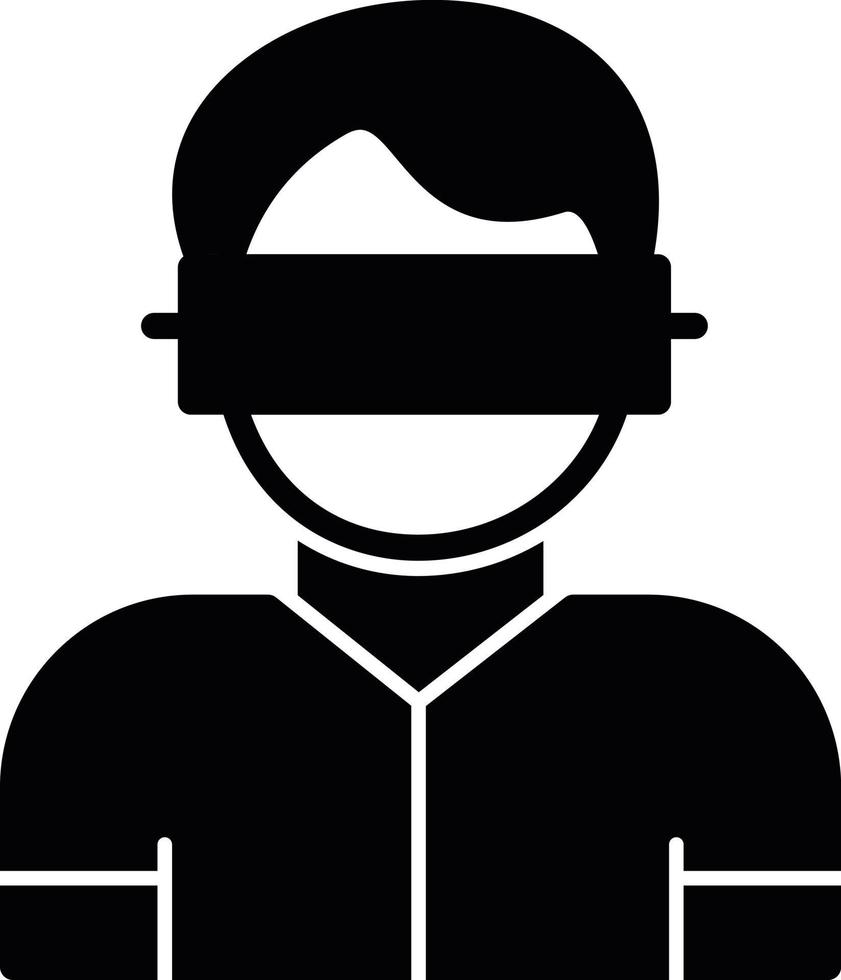Virtual Reality Glyph Icon vector