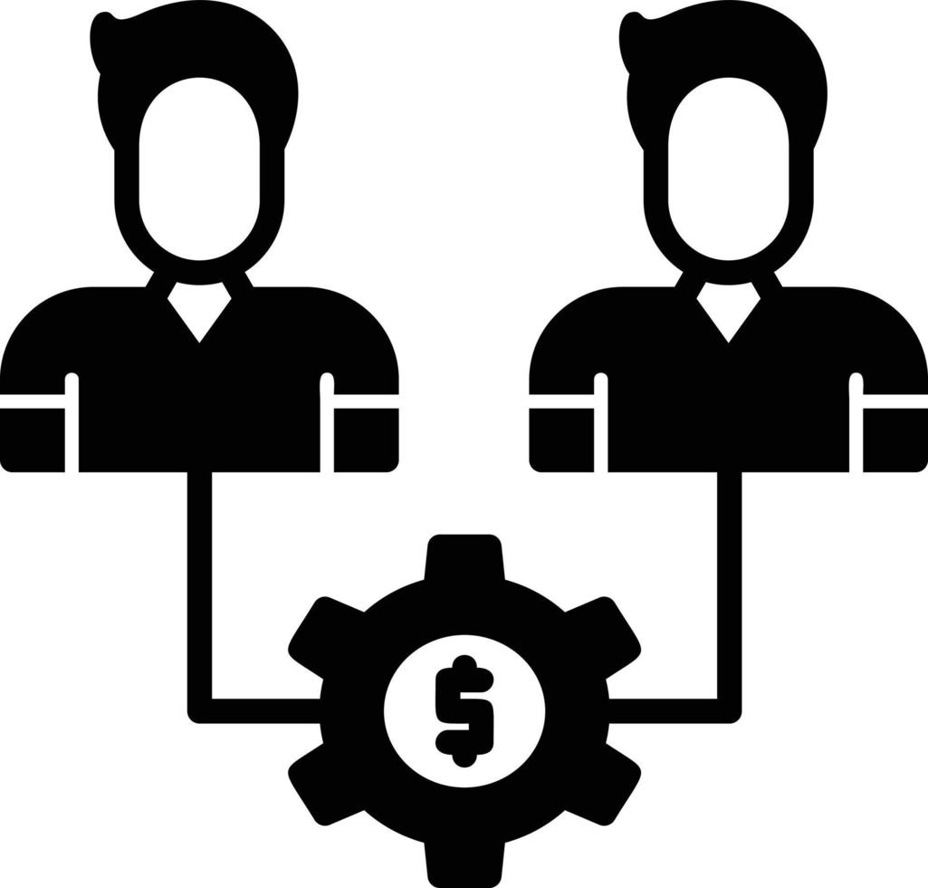Stakeholder Glyph Icon vector