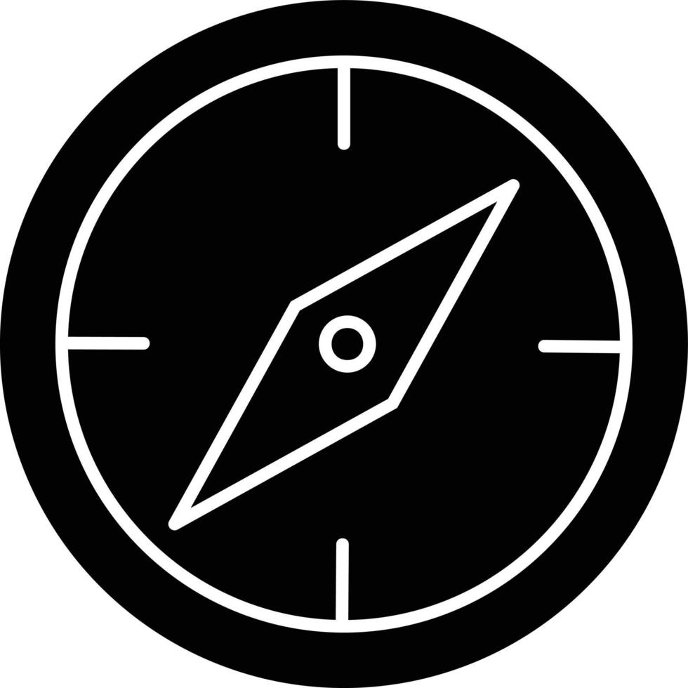 Compass Glyph Icon vector