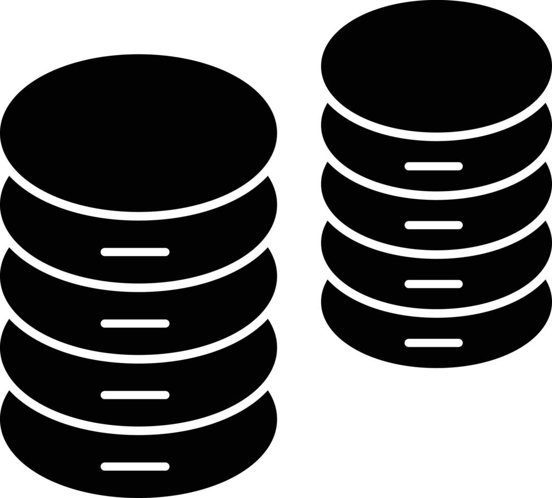 Database Glyph Icon vector