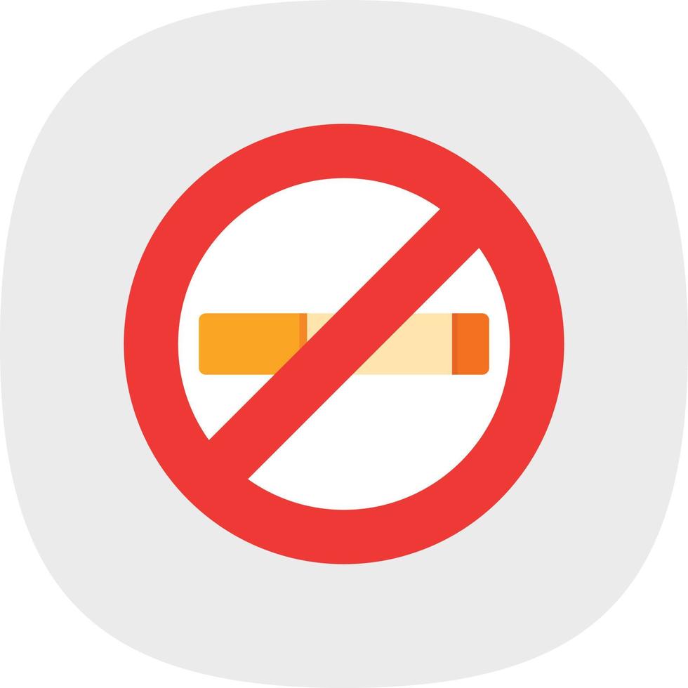 No Smoking Vector Icon Design