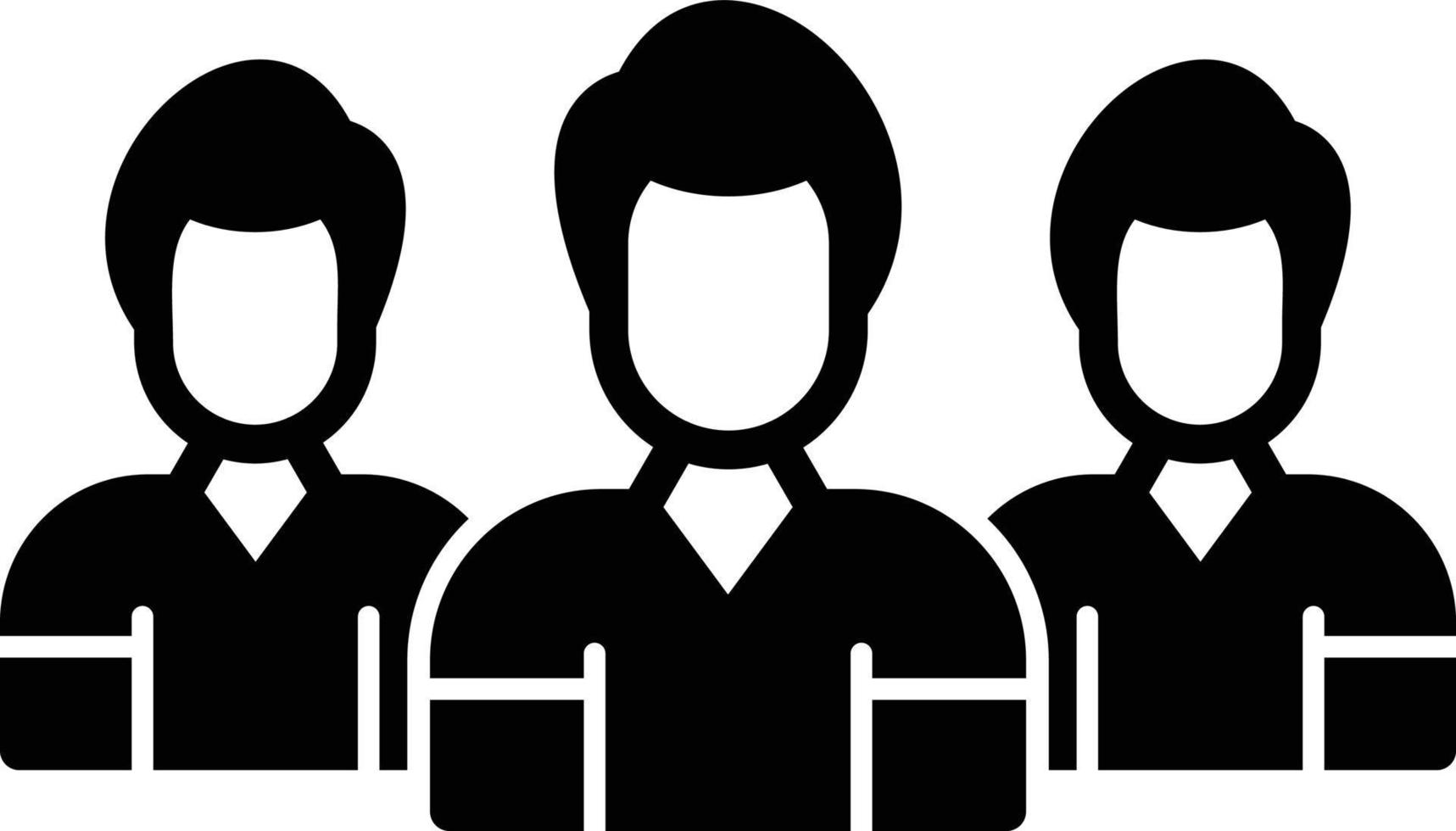 Team Glyph Icon vector