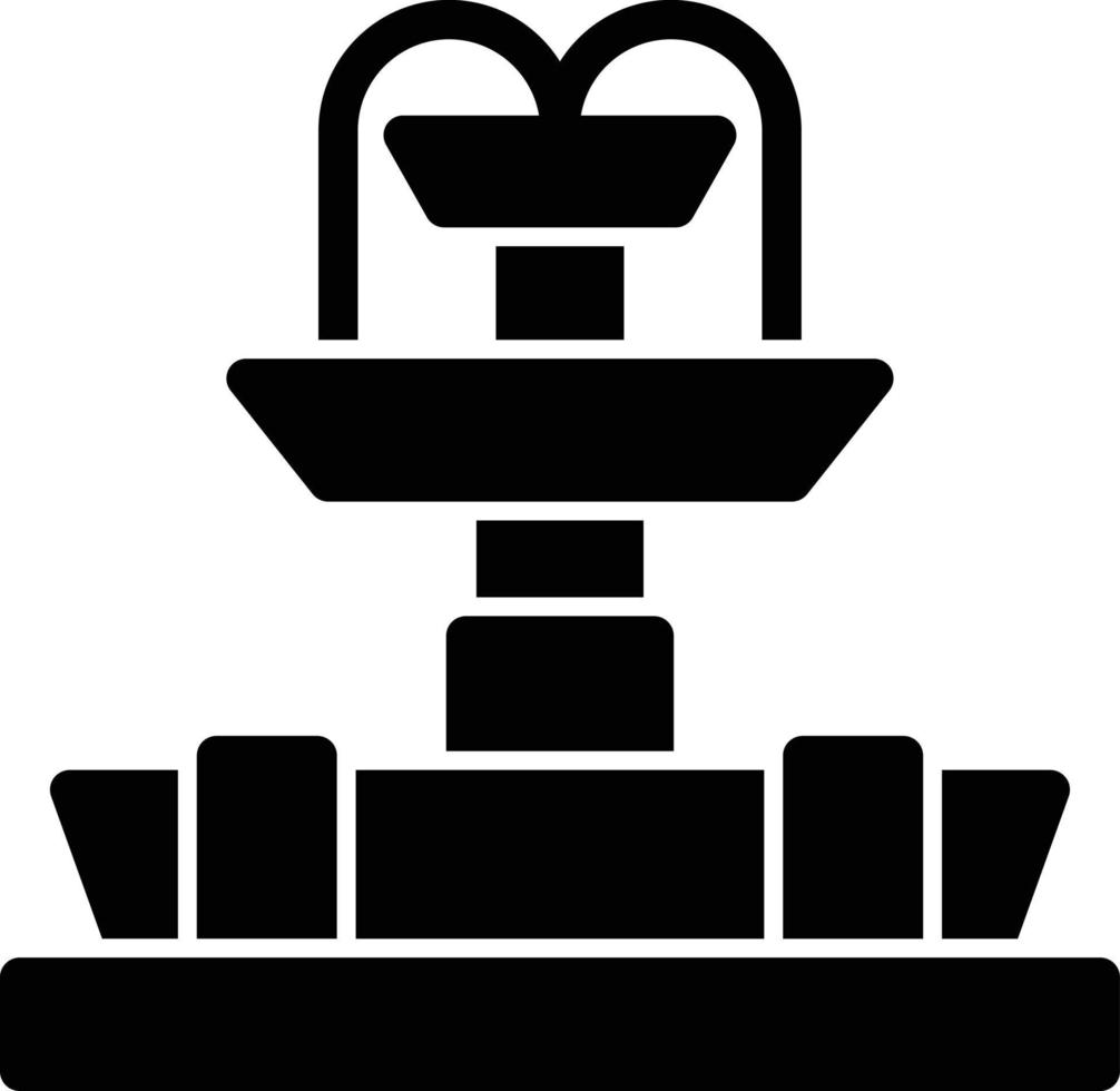 Fountain Glyph Icon vector