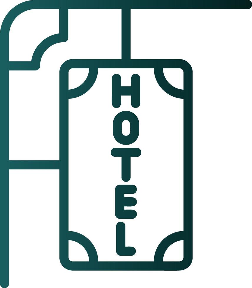 diseño de icono de vector de signo de hotel