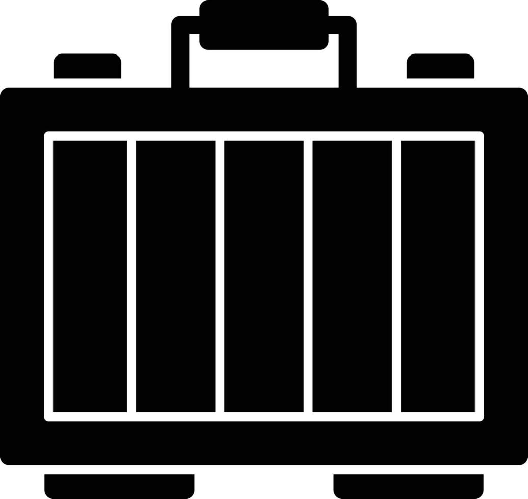 Suitcase Glyph Icon vector