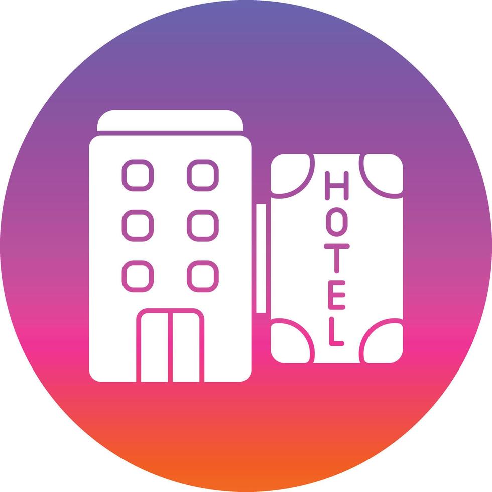 diseño de icono de vector de hotel