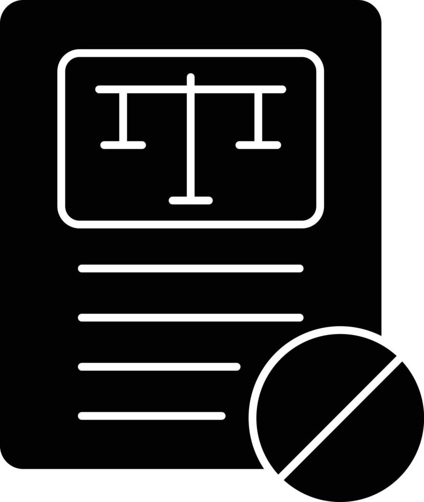 Breaking Glyph Icon vector