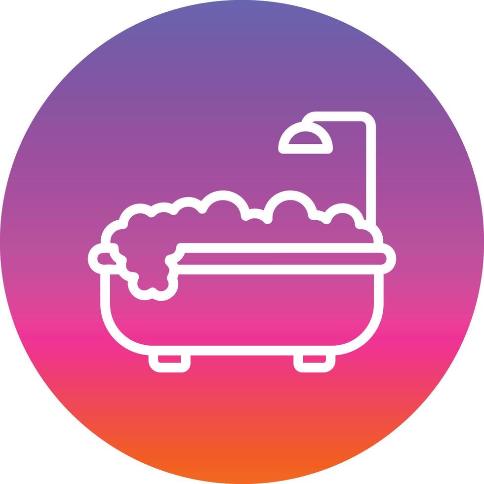 Bathtub Vector Icon Design